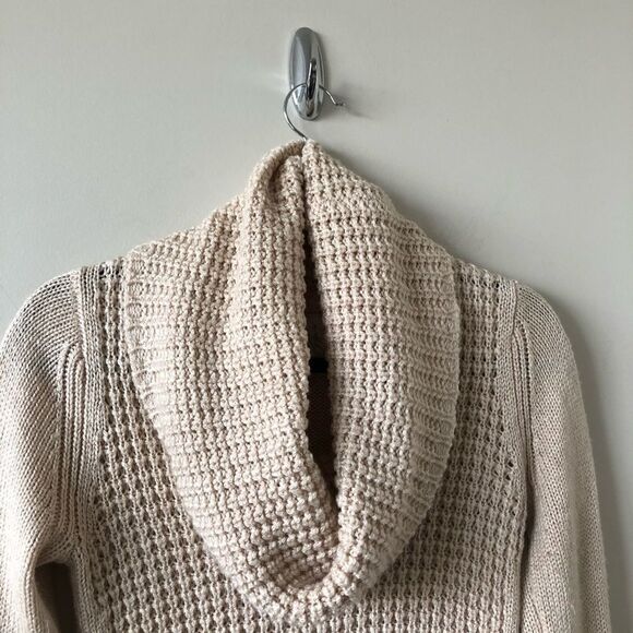 Angel Of The North Waffled Cowl Neck Sweater - Picture 5 of 10